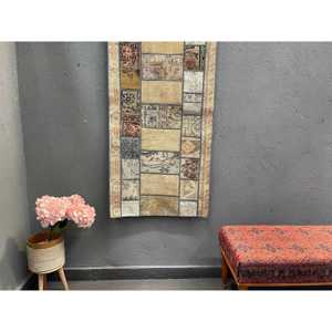 Turkish Vintage Rug 2.3x4.6 ft, <b>Red</b> Southwestern <b>Wool</b> Rug - Product Image 1