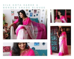 Saree en soie Kota Doriya de la meilleure qualité, tenue indienne luxueuse pour femmes, saree à usage décontracté disponible à la vente - Product Image 3