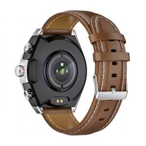 Montre connectée « Quand il fait pluie » avec écran IPS de 1,53 pouce, NFC, moniteur de fréquence cardiaque, bracelet en cuir, tracker d'activité unisexe - Product Image 4