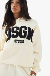 Fabrication en gros de sweat-shirts pour femmes, 100% coton, polaire léger, respirant, impression de logo personnalisée sur le devant - Product Image 6