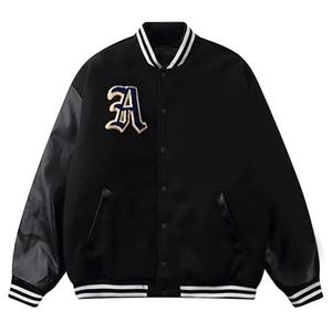 2023 personnalisé haute laine Baseball Letterman Varsity veste support Chenille broderie haute rue hiver bouton - Product Image 3