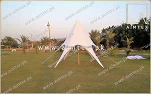 Tienda de campaña de lona 100% algodón hecha a medida, tienda de campaña ligera y móvil, ignífuga, resistente a los rayos UV, logotipo personalizado - Product Image 5