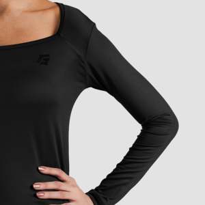 Top de Yoga Aerovee Transpirable y Ligero, Color Negro Sólido, Ropa Deportiva con Logotipo Frontal, Diseño Moderno, Talla Grande, Material Spandex - Product Image 5