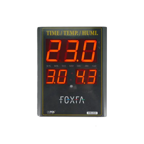 CONOTEC FOX-2121 Digital Temperature Controller Display time, temperature humidity, day Humi./Temp. display embedded
