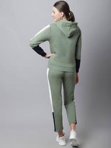 ชุดกีฬาคอกลมสำหรับผู้หญิงชุดออกกำลังกาย2ชิ้นชุดออกกำลังกายแบบลำลองออกแบบได้ตามต้องการ - Product Image 3