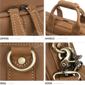 Custom Design Genuine Leather <b>Laptop</b> Bag Padded Carry <b>Case</b> Wholesale Price 2026 High Quality <b>Laptop</b> Bag For Best Online Sale - Product Image 6