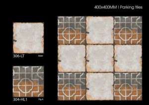 Dalles de stationnement en céramique robustes pour extérieur 40x40 cm 400x400 mm 16x16 pouces, surface mate pour allées et zones de stationnement - Product Image 5