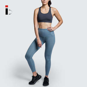 Moda personalizada gimnasio Fitness desgaste malla transpirable personalizado Yoga pantalones bolsillos Yoga Leggings para mujeres 2023/2024 - Product Image 5