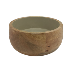 Tazón Redondo de Madera de Color Blanco con Puntos, Vajilla Natural, Precio de Mayoreo, Personalizable - Product Image 3