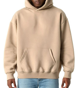 Sweat à capuche en molleton de coton lourd de luxe, unisexe, coupe décontractée streetwear, avec personnalisation complète de la marque, impression de logo et broderie - Product Image 4