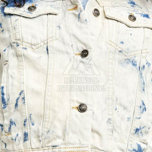 Veste en jean pour femmes en coton avec logo personnalisé en gros, respirante, pour une utilisation en extérieur - Product Image 4