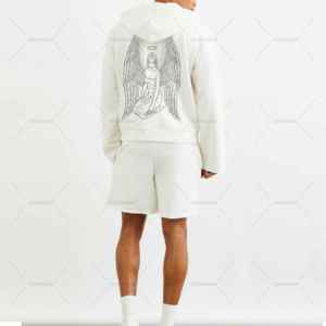 T-shirts et shorts d'été décontractés en coton pour hommes, ensemble deux pièces pour la gymnastique, l'entraînement, le fitness, les sports d'extérieur - Product Image 2