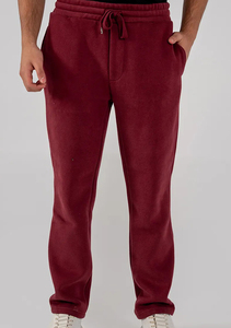 Premium Men's Fleece <b>Trousers</b> Mid <b>Drawstring</b> Closure Casual Flat Front Lace Detail Eco-Friendly High Quality Customizable Sizes - Product Image 2