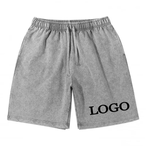 DIY Custom Your Logo Men's Casual Vintage Wash <b>Shorts</b> Cotton Loose Pants Mens Summer <b>Y2k</b> Men & Women Street Hip Hop Style China - Product Image 2