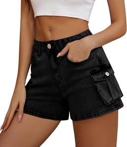 Pantalones Cortos Cargo de Mezclilla Elásticos Casuales Transpirables de Cintura Media para Hombre, Dobladillo Plegado, Pantalones Cortos de Verano Modernos 2026 - Product Image 6