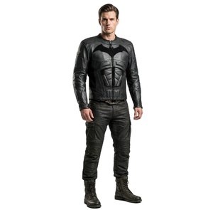 Chaqueta de Motociclista de Cuero Blindada Dark Knight - Chaqueta de Invierno Unisex de Alto Rendimiento, Ecológica, Resistente al Viento y Transpirable - Product Image 3