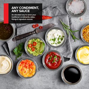 Article de vaisselle de qualité supérieure Tasse à sauce en acier inoxydable Mini bols d'assaisonnement ronds Conteneurs Plat à sauce Tasses à condiments - Product Image 4