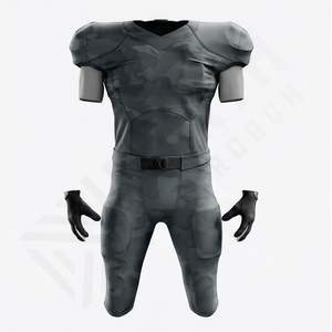 Uniforme de Fútbol Americano Personalizado al por Mayor, Pantalones y Camiseta de Manga Corta para Jóvenes, Uniforme Deportivo de Poliéster con Estampado por Sublimación - Product Image 1