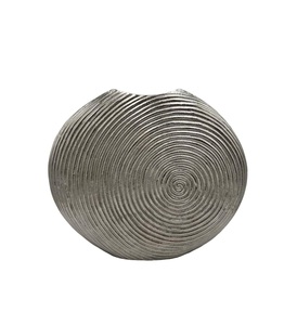 Vase à fleurs en aluminium couleur argent Vase de qualité supérieure au design unique pour mariage et restaurant - Product Image 2