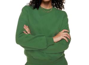 Oversized Pullover Crewneck Plus Size Women's <b>Hoodies</b> & Sweatshirts Fleece Cotton Custom Plain Drop Shoulder O Neck Sweatshirt - Product Image 2