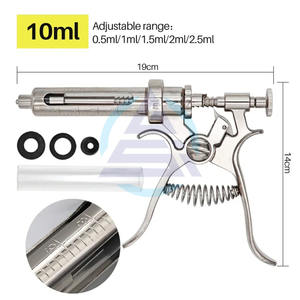 Seringue automatique à injection continue réglable 10/20/30/50 ml pour vaccinage du bétail (porcs, bovins, ovins, volailles) – Aiguilles en option - Product Image 4