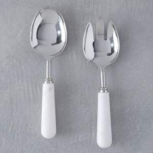 Ustensiles élégants de service de salade en acier inoxydable très poli avec une finition propre idéale pour une utilisation dans les restaurants et les événements raffinés - Product Image 2