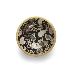 2025 tendance dauphins Offre Spéciale imprimé décalcomanie en bois rond acacia bols en bois ustensiles de cuisine vaisselle utiliser des bols à des prix bon marché - Product Image 6