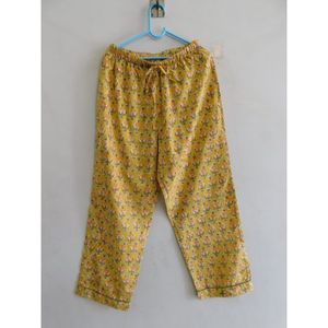 Conjunto de pijama de algodón naranja para mujer, suave, de manga larga, estampado Floral, informal, cómodo, vestido de dormir para verano y primavera - Product Image 4