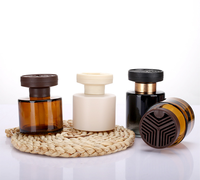 Difusor de Aroma para Auto Personalizado de 120 ml, Color Ámbar Negro, Elegante, sin Llama, Botella de Vidrio para Difusor de Perfume, Venta al por Mayor