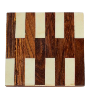 Porte-gobelet en bois de noyer Sous-verres décoratifs de style le plus récent Produits d'usine Dessous de verre à thé en bois empreinte de patte - Product Image 5