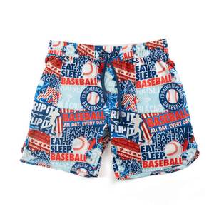OEM Service Solid Color Baseball Shorts in Plus Size Mid Waist Woven with <b>Drawstring</b> Closure Reasonable Price - Product Image 3