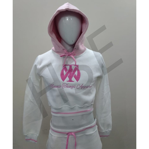 ชุดวอร์มผ้าฝ้ายขนแกะแบบมีฮู้ดสำหรับทุกเพศ - Product Image 3