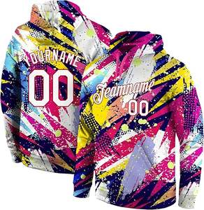 100% poliéster EE. UU. tamaño mujeres hombres Color sólido deportes en blanco sublimación sudaderas con capucha para prensa de calor sudaderas con capucha - Product Image 1