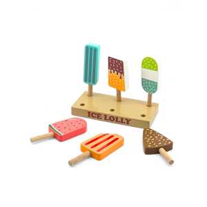 UATOYS Juego de Helados de Madera para Juego Imaginativo - Modelo de Juguete de Soporte para Helados - Product Image 1