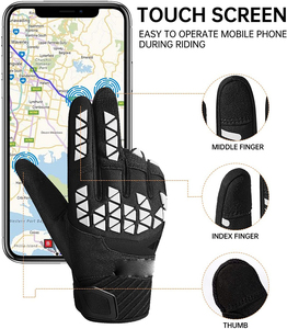 Fabricant de gants de course pour moto OEM |   Gants d'équitation en cuir avec logo personnalisé |   Fournisseur en gros de gants de moto de protection - Product Image 2