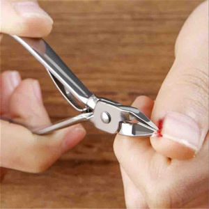 Cortaúñas profesional de acero inoxidable para cortar cutículas de uñas de los pies - Product Image 3