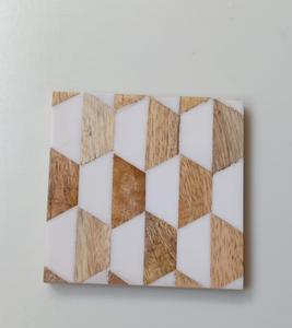 Bamboo Handmade Eco-Friendly Heat Resistant Square <b>Coasters</b> for Home Kitchen Tableware - Product Image 1