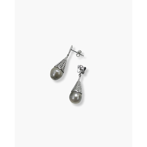 Pendientes de Perlas de Tahití - Elegantes Perlas Negras - Product Image 2