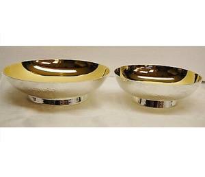 Cuenco moderno de metal con bandeja de soporte, Juego de 2 redondos para cocina, vajilla, Hotel y restaurante, cuencos de cobre para aperitivos y frutas - Product Image 4