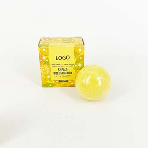 Listo para enviar China Goldenberry Scented Single Pack Artículos a granel 2024 bombas de baño orgánicas <span class=keywords><strong>Boulle</strong></span> de Bain - Product Image 4