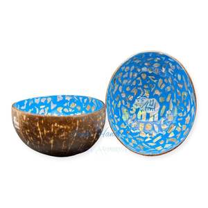 Bols à noix de coco écologiques fabriqués à la main Logo personnalisé naturel et respectueux des smoothies Fabriqué au Vietnam - Product Image 4