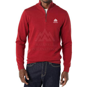 สเวตเชิ้ตมีซิปแบบครึ่งแขนสำหรับผู้ชายเสื้อสเวตเชิ้ตมีซิปแบบเรียบง่ายเรียบง่ายดีไซน์ใหม่ - Product Image 1
