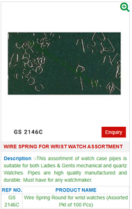 Resorte de alambre para reloj de pulsera Surtido GS 2146C Herramientas de joyería para joyeros - Product Image 2