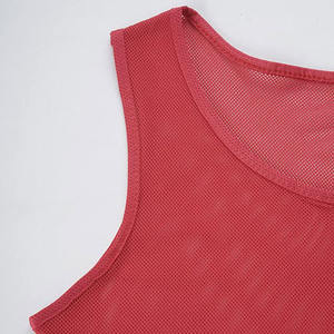 Maillots d'entraînement 100% polyester, maillot de football, gilet d'entraînement, dossards de football, dossards de football pour adultes, taille, vêtements d'extérieur, dossards d'entraînement - Product Image 3