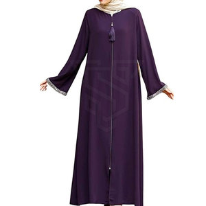 Último diseño Mujeres Abaya Cómodo Mujeres Abaya Alta calidad Hecho Mujeres Abaya Personalizado - Product Image 1
