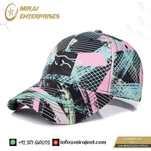 Gorra de béisbol de moda de algodón para mujer, ropa de calle informal para exteriores, ajustable, geométrica, tinte de punto para parche de zorro, aspecto informal elegante - Product Image 5