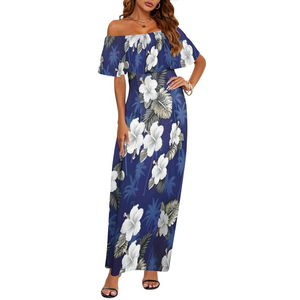 กระโปรงลายชนเผ่าโพลินีเซียแบบใหม่ขายส่ง กระโปรงลากพื้นสำหรับผู้หญิง แฟชั่นชายหาดสไตล์ฮาวาย - Product Image 6