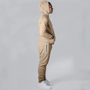 ODM personnalisé de haute qualité en gros hommes 100% polyester vierge sweat et pantalons de survêtement survêtement à capuche ensembles unisexe - Product Image 3