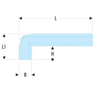 Llaves Angulares Métricas Facom, Herramienta de Alta Calidad para Espacios Reducidos - Product Image 2