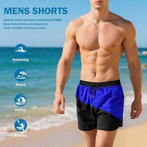 Pantalones cortos de playa personalizados para hombre, ropa de playa para hombre, traje de baño, verano 2026, pantalones cortos estampados para hombre, pantalones cortos en blanco para hombre - Product Image 2